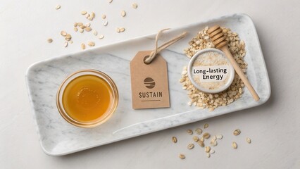 Natural Ingredients for Health and Wellness with Honey, Oats, and Sustainable Focus on Long-lasting Energy
