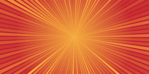 Obraz premium abstract background red speed lines in bright pop art style. Bold red, yellow and orange streaks radiating from center, creating exciting superhero action look.