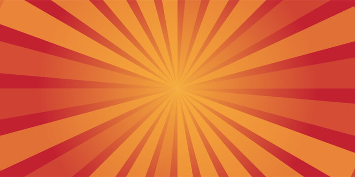 abstract red speed lines in bright pop art style. Bold red, yellow and orange streaks radiating from center, creating exciting superhero action look.