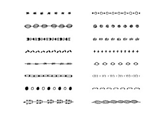 ナチュラルでシンプルな手描きのラインセット4