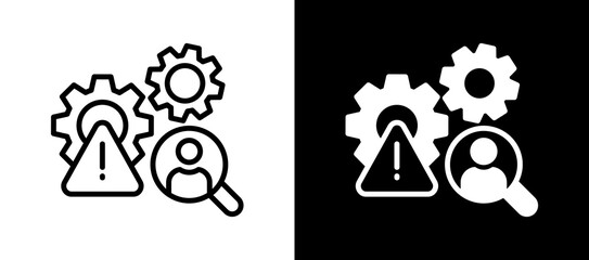 Operational Risk whiteblack icon