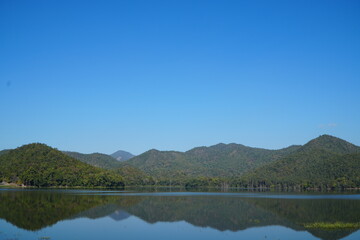 Ban Thi Reservoir at Lamphun, North Thailand