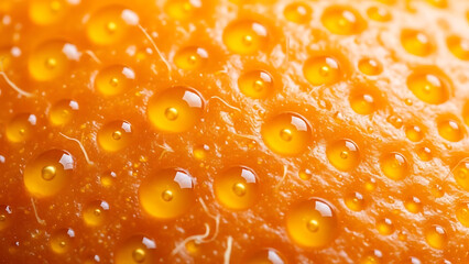 Macro Photography of Orange Zest and Skin Pores