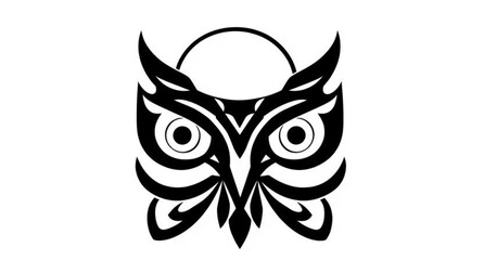 Tribal tattoo design of a black and white butterfly insect silhouette with floral ornament patterns and nature element wings in a vector art illustration style