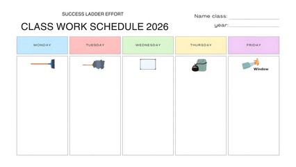 Class work schedule 2026 malaysia edition