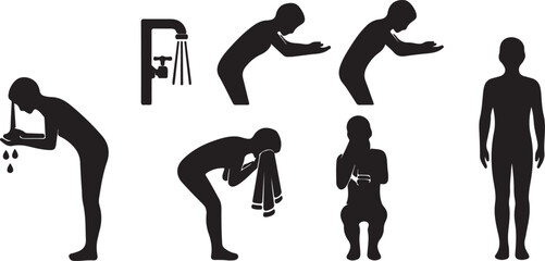 Washing face routine steps: a visual guide to personal hygiene and cleanliness