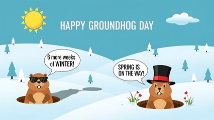 Celebrating groundhog day