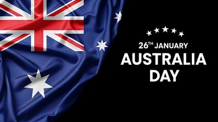 Celebrating australia day with the flags of the uk and australia