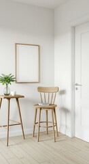 Serene Minimalist Interior: Light Wood & Calm Spaces