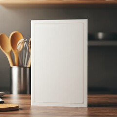 Warm Kitchen, Blank Recipe Card Mockup