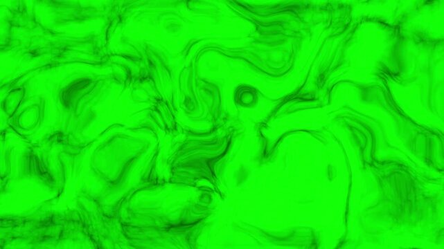 Toxic green slime biohazard fractal motion with bright neon acid radioactive alien fluid biology virus microscopic abstract texture.
