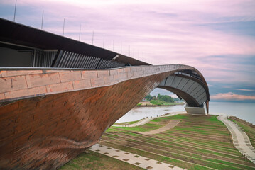 Nakhonsawan, Thailand The new landmark in Paknumpho called as Pasan, the headwater of Chao Phraya river