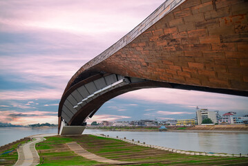 Nakhonsawan, Thailand The new landmark in Paknumpho called as Pasan, the headwater of Chao Phraya river