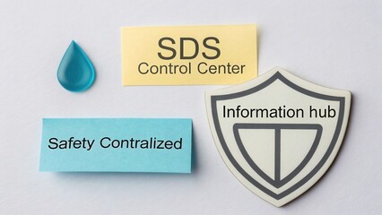 Clear Communication in Safety and Control Center with Symbols and Text for Information Hub and Centralized Management