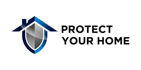 protect home logo 3D logo design inspiration.