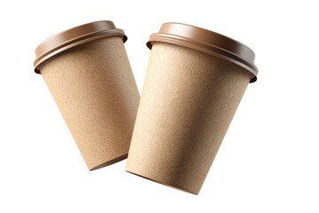 flying paper coffee cups