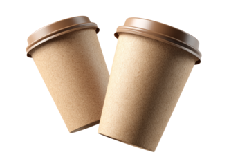 flying paper coffee cups