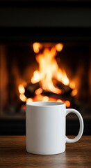 Cozy Fireside Mug: Warmth & Winter Comfort