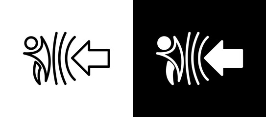 Service Resilience whiteblack icon