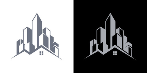 home building logo, vector, icon, symbol, illustration.