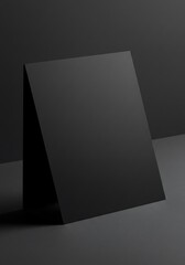 Shadowy Black A-Frame Mockup: Dark Minimalist Design