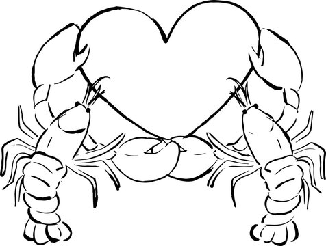 Hand drawn coquette Valentine's illustration,Coquette frame,Wedding clipart,Doodle heart frame,Whimsical Valentine's clipart