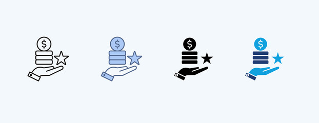 Benefit Multiple Icon Illustration Vector