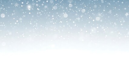 Fototapeta premium Snow Falling on Blue Background snowflakes falling snow 1 winter
