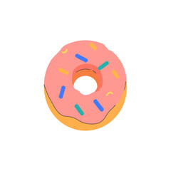 Obraz premium colorful donuts isolated on white