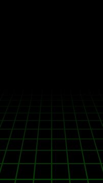 Vertical green line grid background