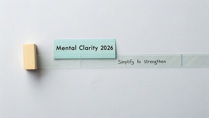 Conceptual Image of Mental Clarity and Simplification for Personal Growth and Development in 2026