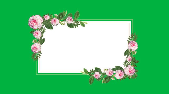 Floral Frame with copy space