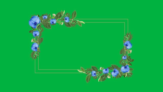 Floral Frame with copy space