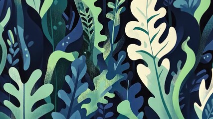 Abstract Botanical Pattern