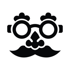 disguise glyph icon illustration vector graphic.eps