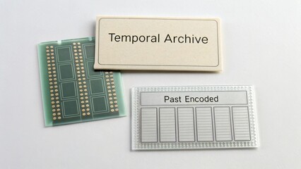 Memory Storage Devices with Labels for Temporal Archive and Past Encoded Concept in Technology and Data Management