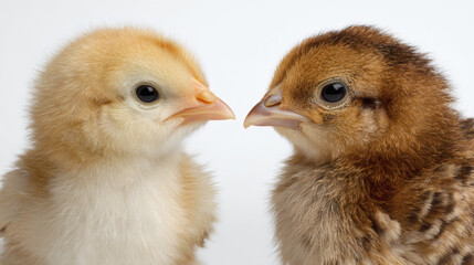 Baby Chicks Facing Portrait