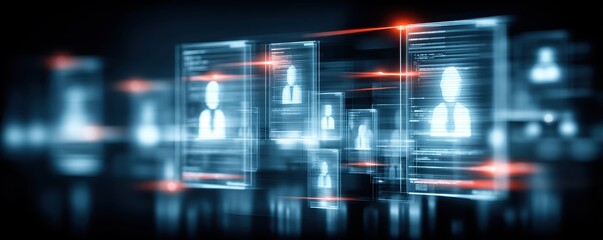 AI driven resume screening technology reviewing digital candidate profiles to enable fast accurate and automated hiring