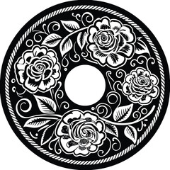 Decorative abstract floral ornament background in seamless vector pattern design