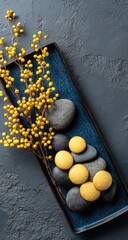 Zen stones & yellow berries