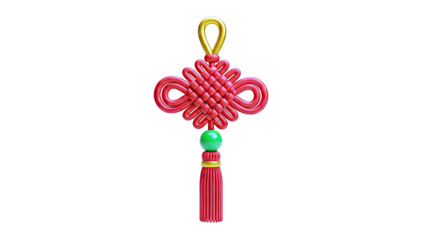 Chinese Knot Decoration with Tassel