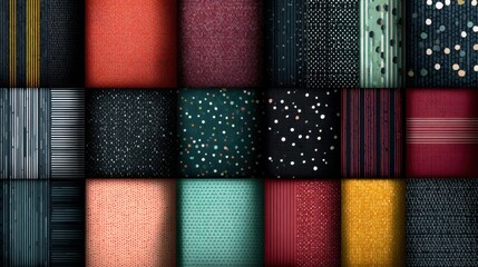 Diverse abstract patterns and textures collection