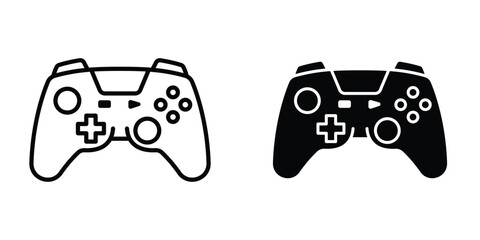 Game controller icons multiple style collection. icon in vector. Logotype © Ranveer