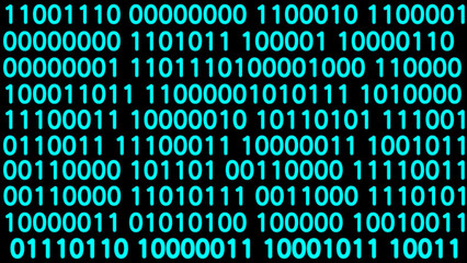コンピューター言語のイメージ（ネオン）のイラスト