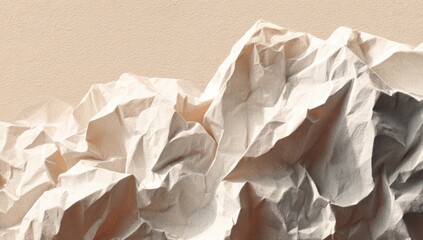 Crumpled paper texture, muted tones