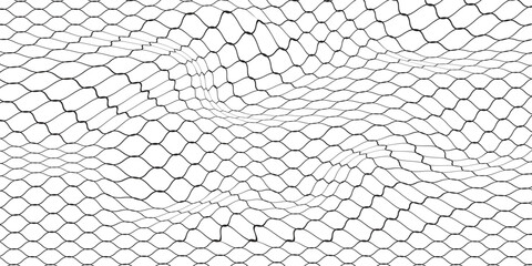 Mesh texture for fishing nets. Seamless black pattern for sportswear or soccer goal, volleyball net, basketball hoop, hockey, athletics. © moh