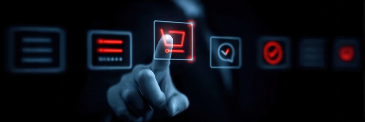 Customer engagement driven experiential marketing strategy illustrated by a hand guiding interaction purchase and satisfaction across digital touchpoints