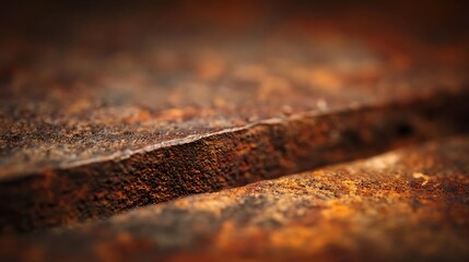 rusted metal plate with corrosion patterns and orange-brown oxidation
