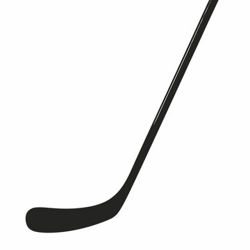 A black hockey stick on a