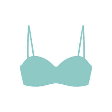 Teal colored bra for fashion or lingerie use